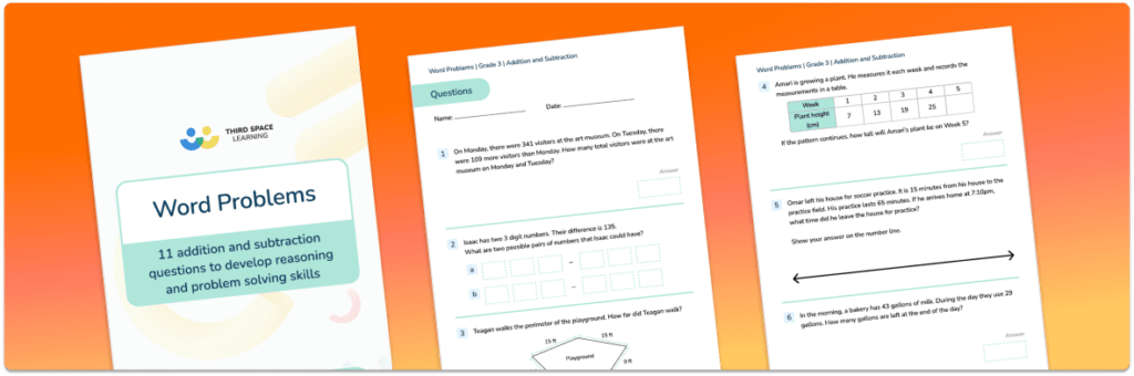 [FREE] Word Problems Grade 3 Addition and Subtraction
