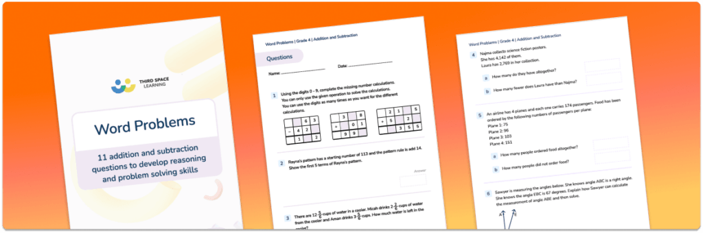[FREE] Word Problems Grade 4 Addition and Subtraction