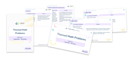 Themed Math Problems: Fall Term (Sep – Dec), 4th Grade