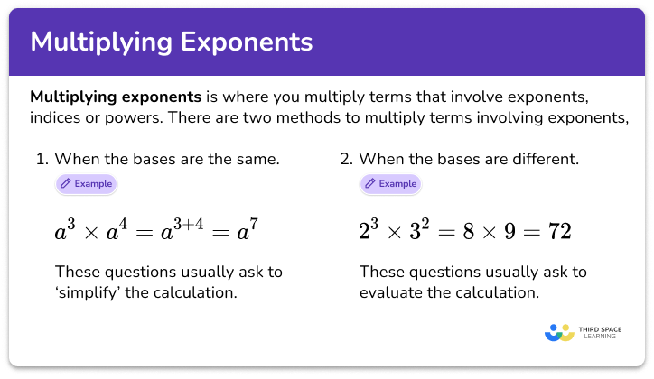Multiplying exponents