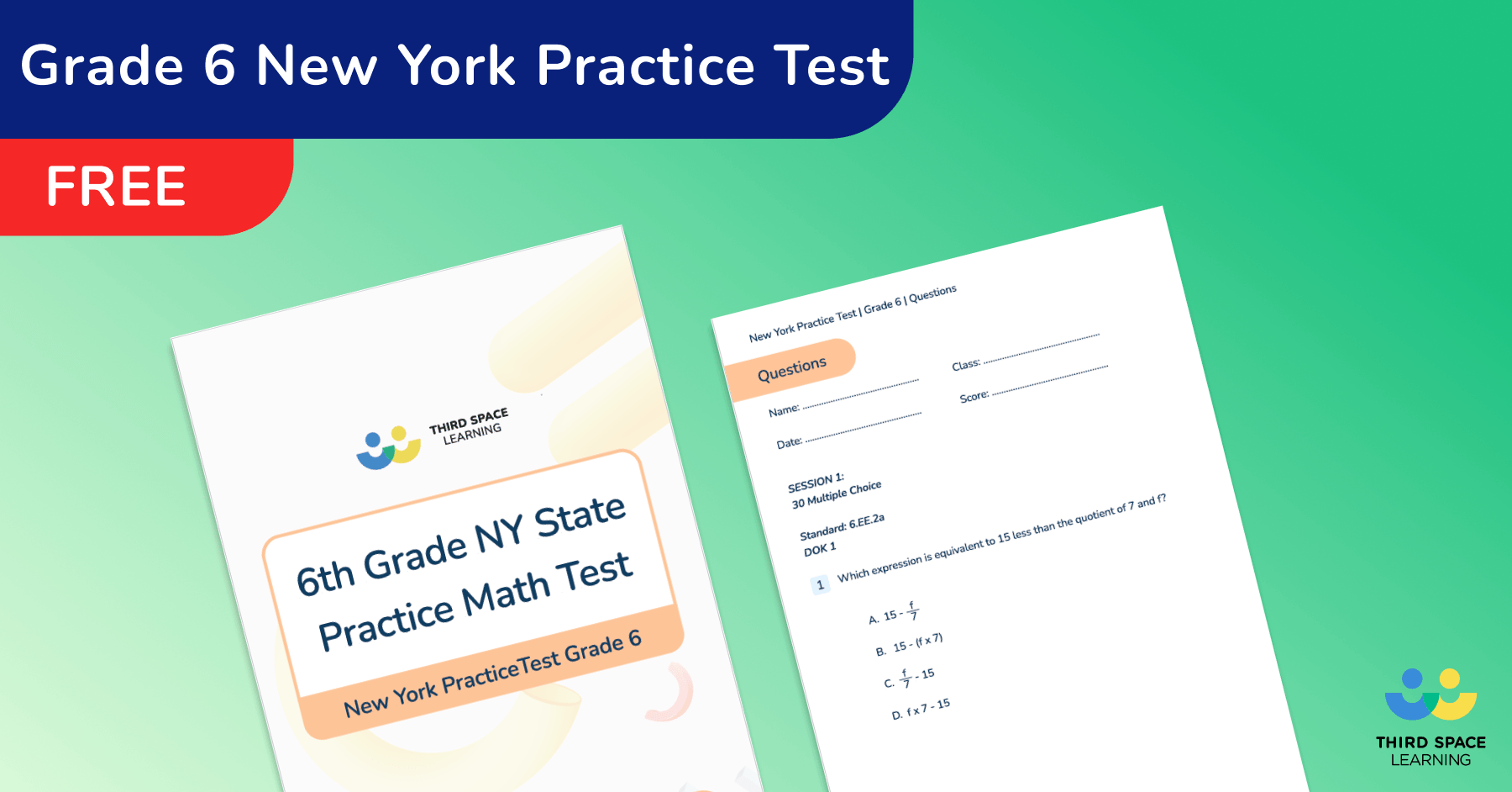 6th Grade New York NYSTP Practice Test