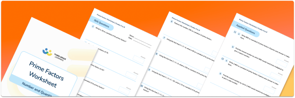 [FREE] Prime Factors Worksheet