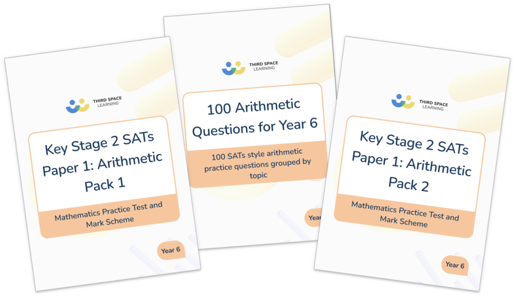 [FREE] SATs Arithmetic Paper Bundle Third Space Learning