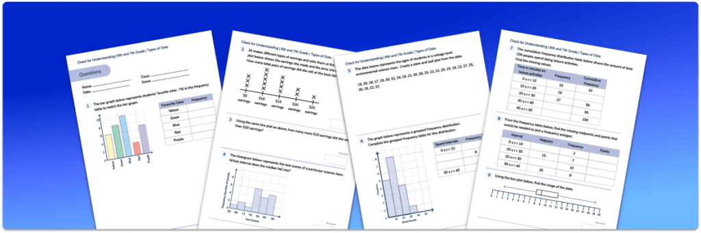 [FREE] Types of Data Check for Understanding