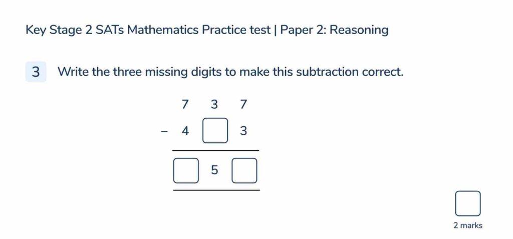 A Third Space Learning SATs Year 6 SATs practice paper to help your pupils prepare for the upcoming maths SATs exams.