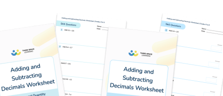 Adding and Subtracting Decimals Worksheets
