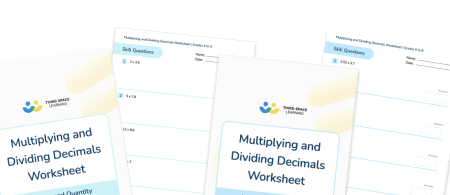 Multiplying and Dividing Decimals Worksheets