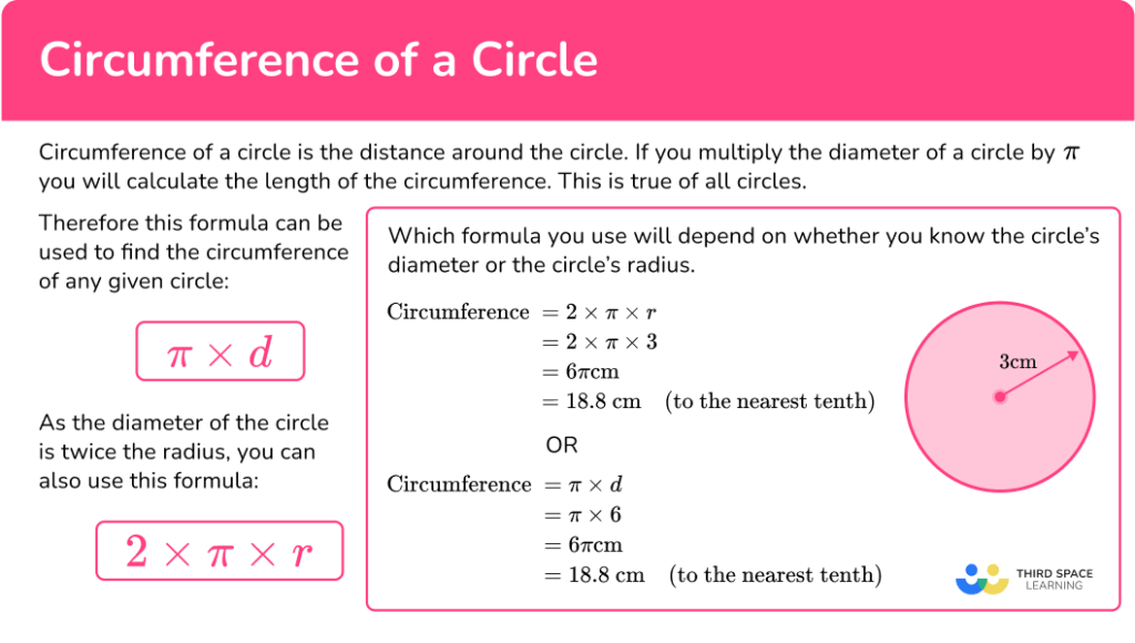 Circumference of a Circle - Math Steps, Examples & Questions