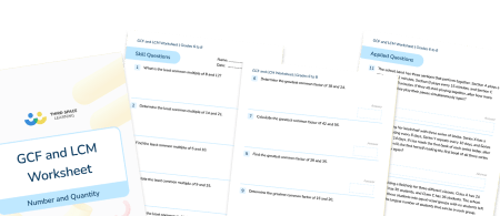 [FREE] GCF And LCM Worksheet (Grade 6)
