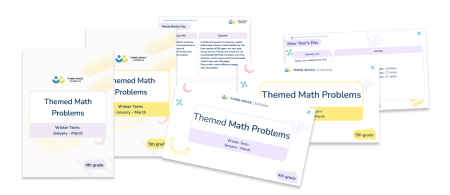 Themed Math Problems: Winter Term (Jan – Mar), 4th and 5th Grade