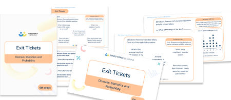 Exit Tickets Grade 6 – Statistics and Probability