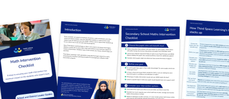Math Intervention Checklist