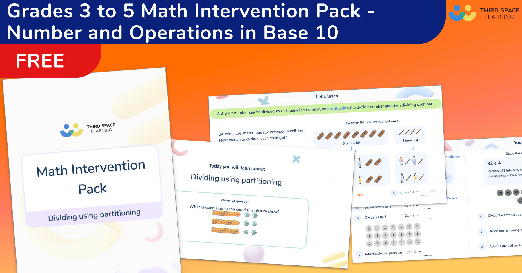 Math Intervention Pack Number and Operations in Base 10