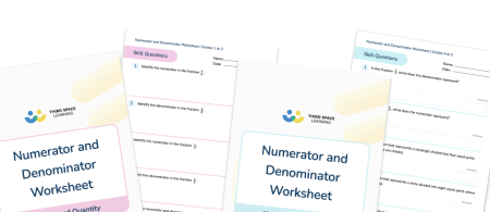 [FREE] Numerator and Denominator Worksheet (Grade 3 and 4)
