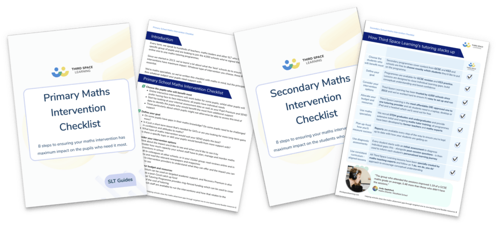 Prim Intervention Checklist.pdf Primary and Secondary School Maths Intervention Checklist