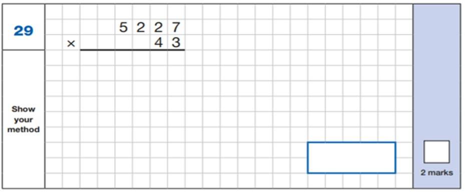 Arithmetic question format 6