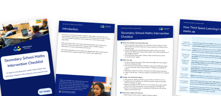 Secondary School Maths Intervention Checklist