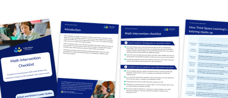 Math Intervention Checklist