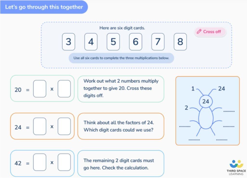 Third Space Learning SATs lessons teaching Reasoning with Multiplication and Division