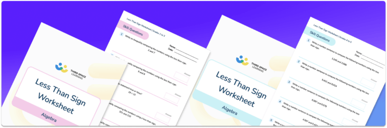 [FREE] Less Than Sign Worksheet
