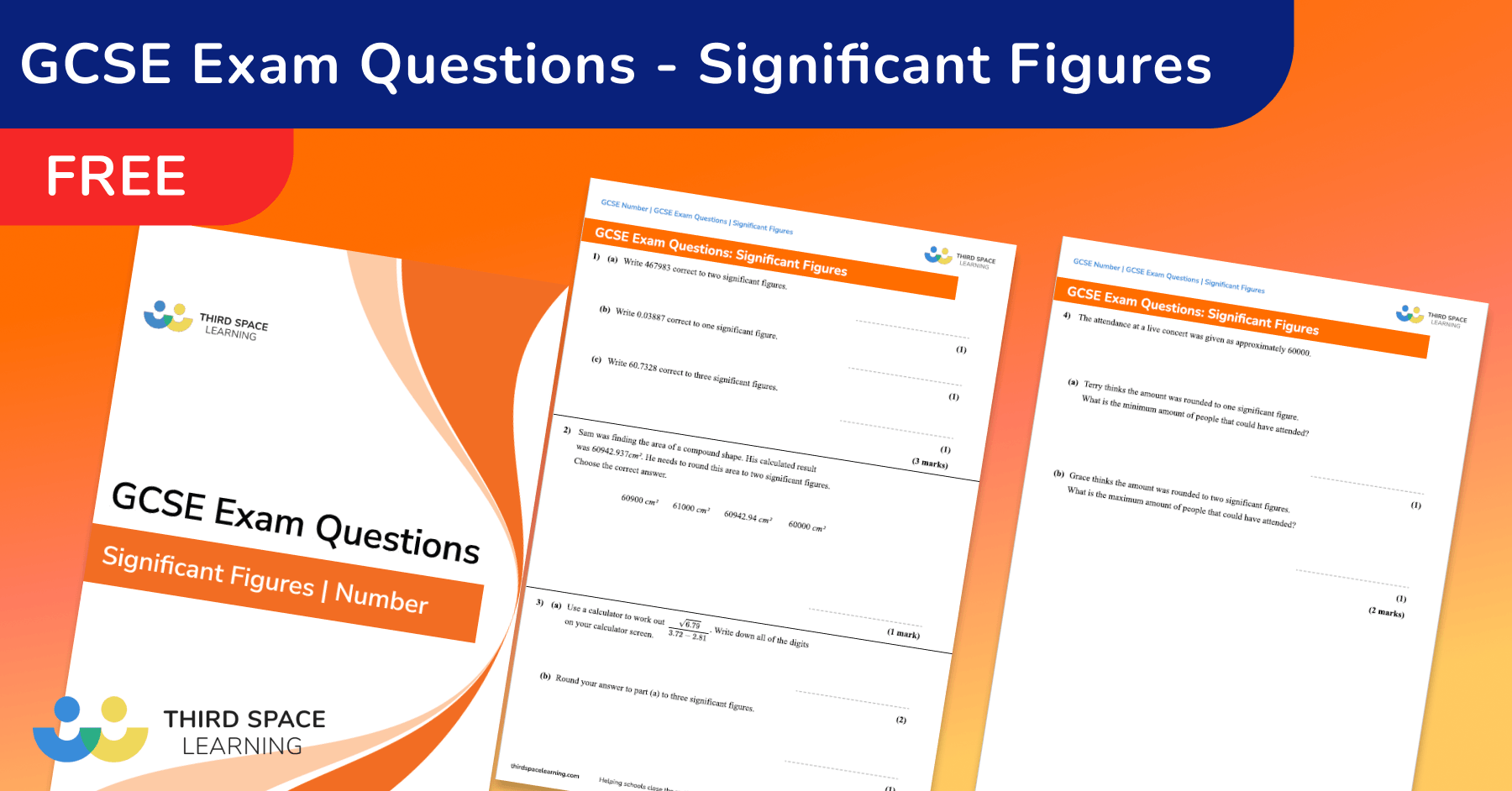 Significant Figures Exam Questions - GCSE Maths [FREE]