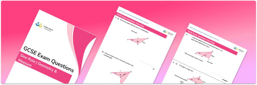 Sine Rule Exam Questions - GCSE Maths [FREE]