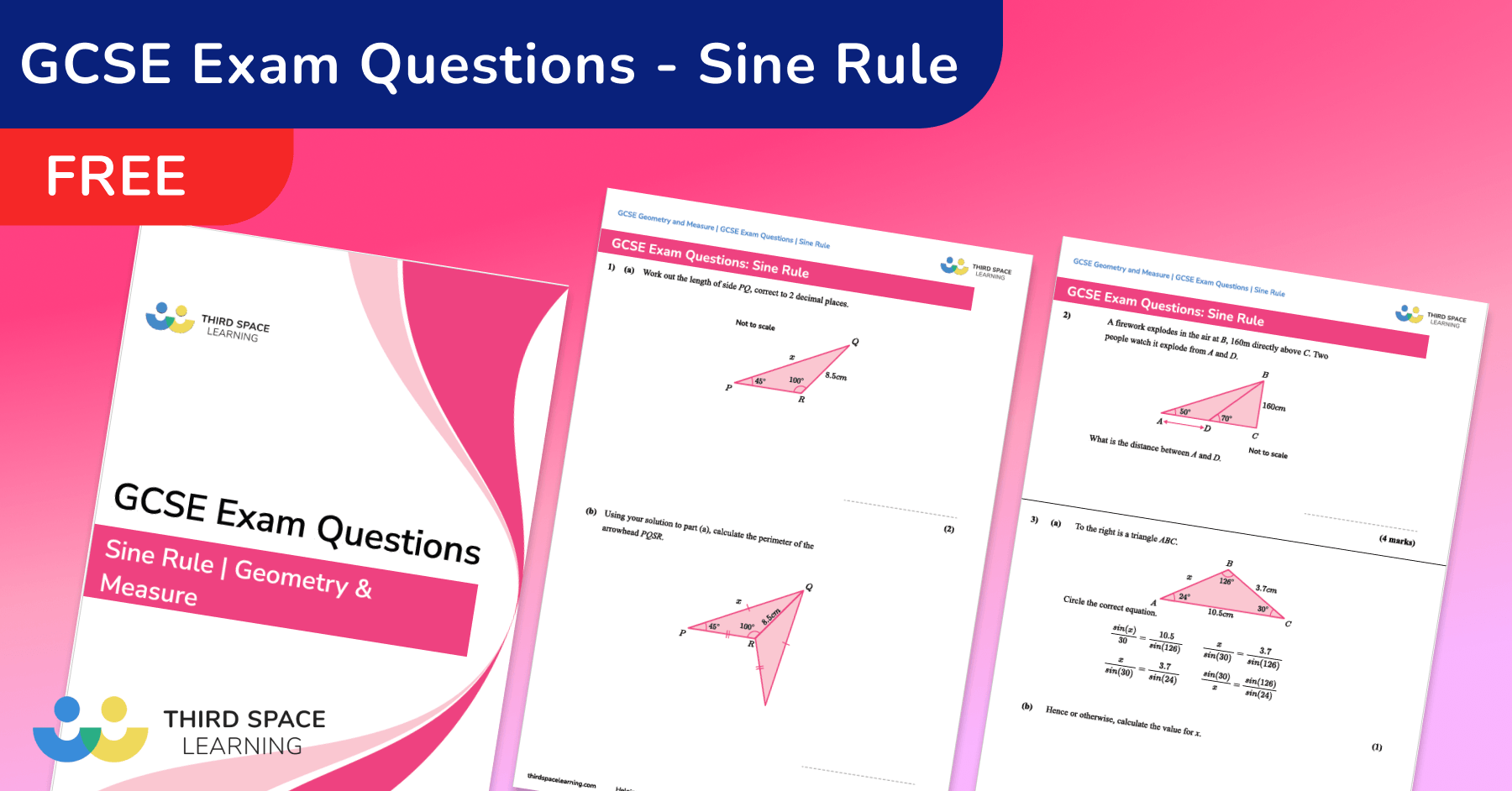 Sine Rule Exam Questions Gcse Maths Free