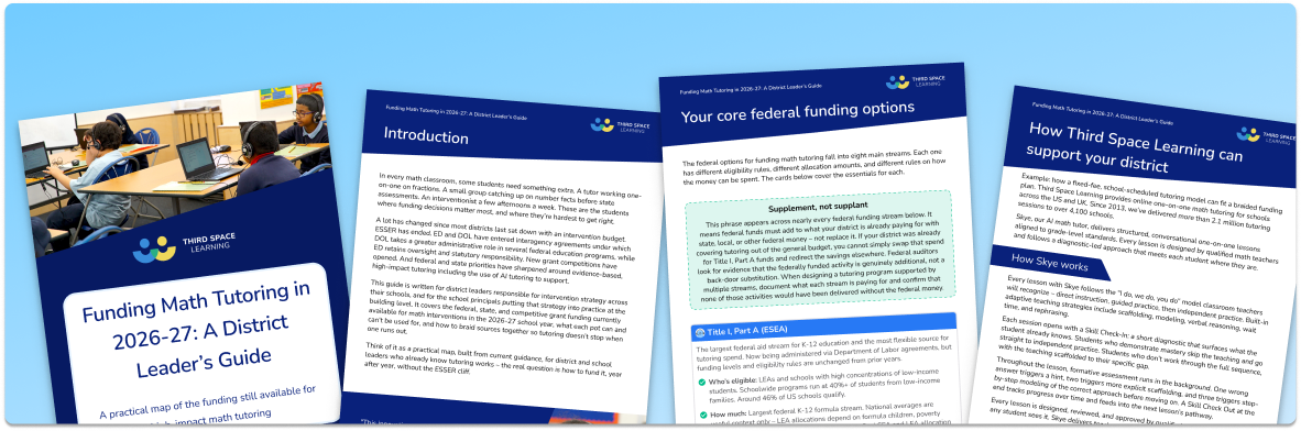 Unlocking Funding for Math Interventions