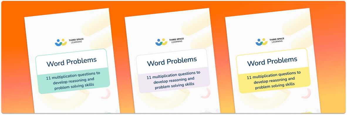 Word Problems Grades 3 to 5 Multiplication