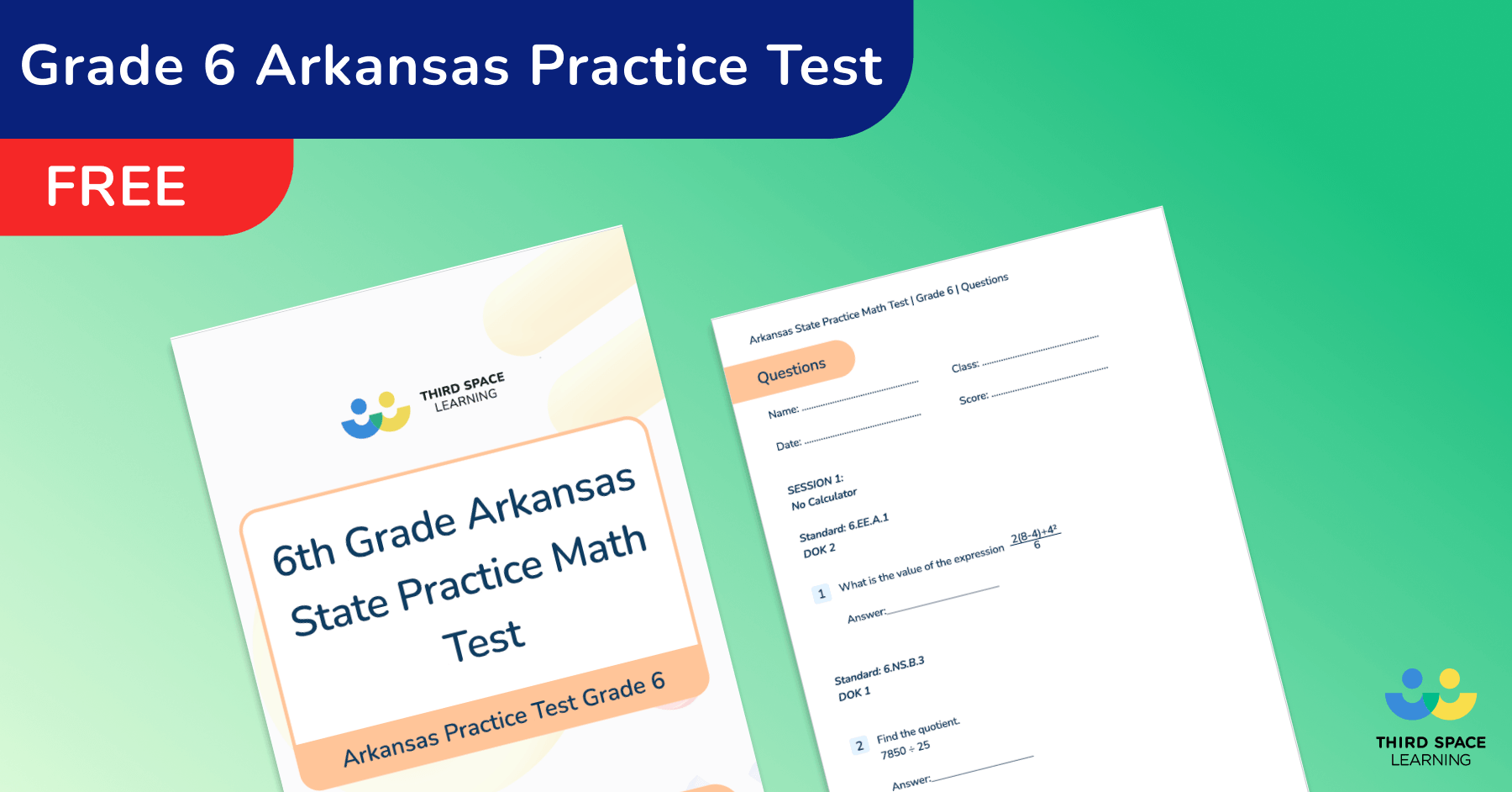 6th Grade Arkansas ATLAS Aspire Practice Test
