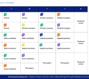 How To Create And Use A Simple Revision Timetable Template [FREE TEMPLATE] 
