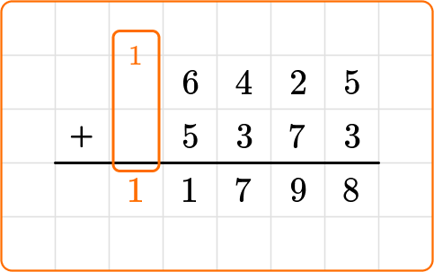 Standard algorithm addition 30 US