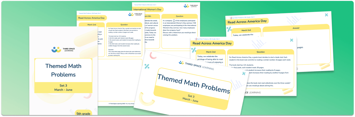 Themed Math Problems: Set 3 (Mar – Jun), 5th Grade