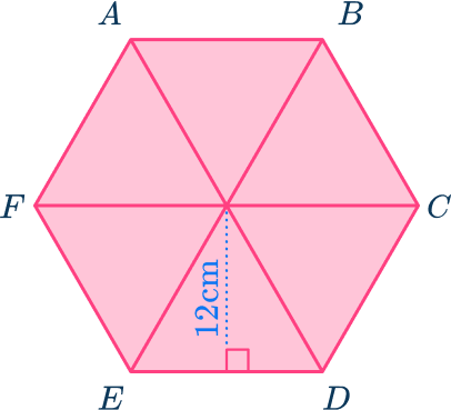 Area of a hexagon 17 US
