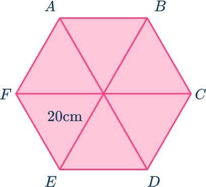 Area of a hexagon 19 US