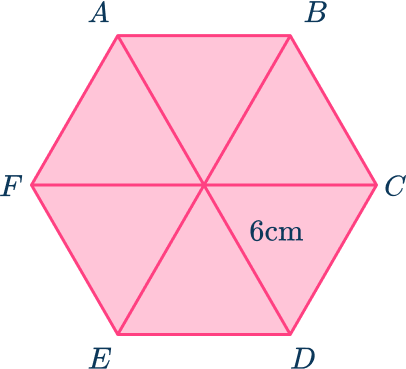 Area of a hexagon 34 US