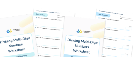 Dividing Multi-digit Numbers Worksheet