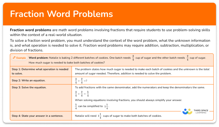 Fraction word problems