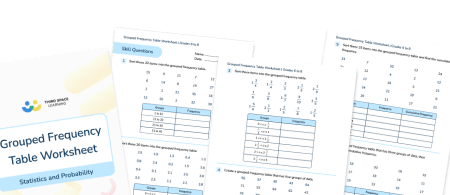 Grouped Frequency Table Worksheet
