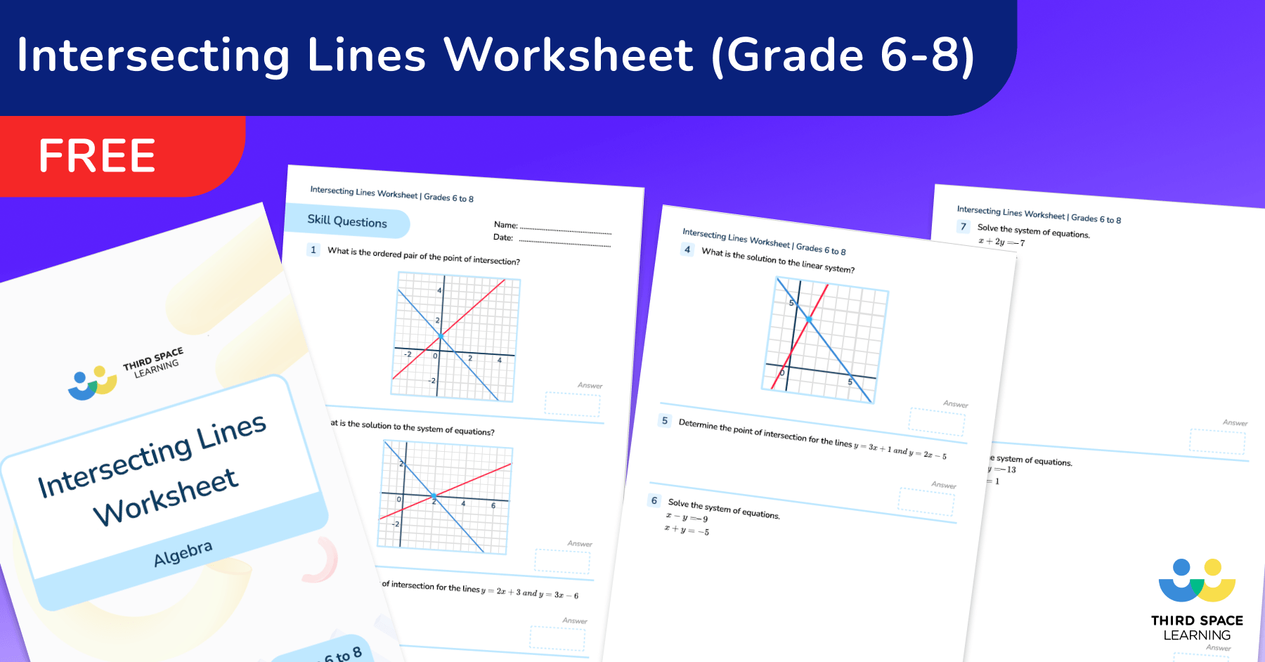 [FREE] Intersecting Lines Worksheet