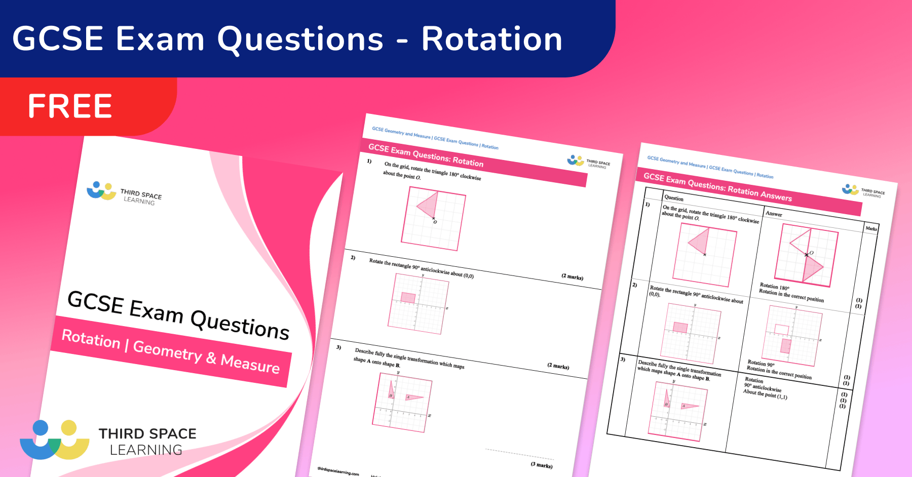 Rotation Exam Questions - GCSE Maths [FREE]