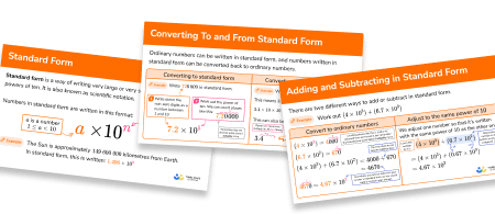 GCSE Revision Cards: Standard Form