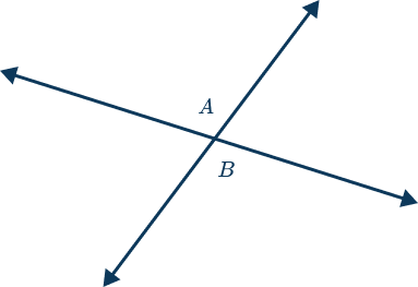 Diagram to find the angles of A and B 