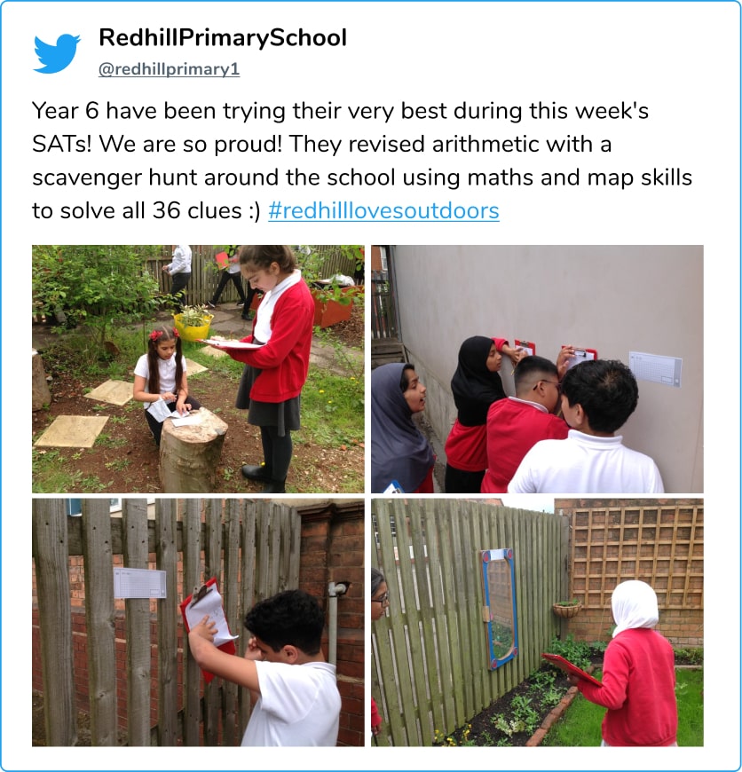 Non-conventional SATs 2024 prep - outdoor maths learning 