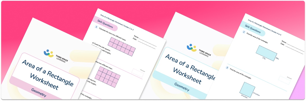 Area Of A Rectangle Worksheet