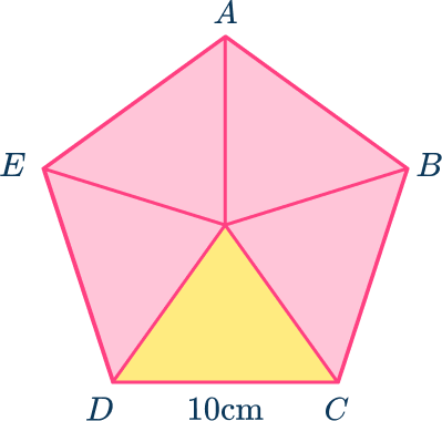 Area of a pentagon 16 US