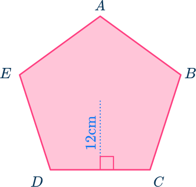 Area of a pentagon 18 US