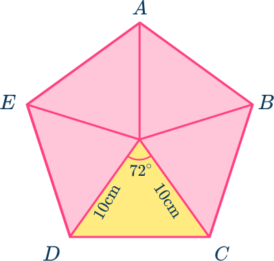 Area of a pentagon 23 US