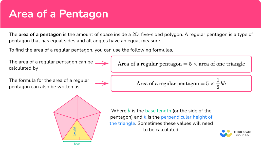 What is the area of a pentagon?