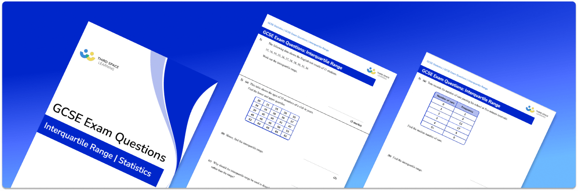 Quartile And Interquartile Range Exam Questions